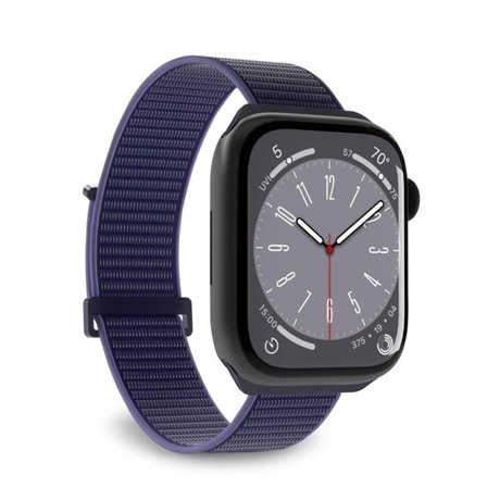 Puro Sport Nylon Rem til Apple Ur 42 / 44 / 45 / 49 mm - Blå