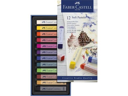 Faber-Castell Torrpastellkrita Studio 12/fp - Lyreco - Skola och förskola - Bild och form - Kritor