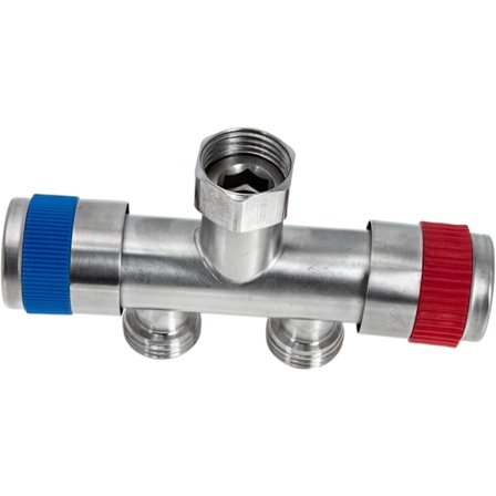 Rustfrit stål vandhane splitter dobbelt udløb slangekobling vandhane adapter