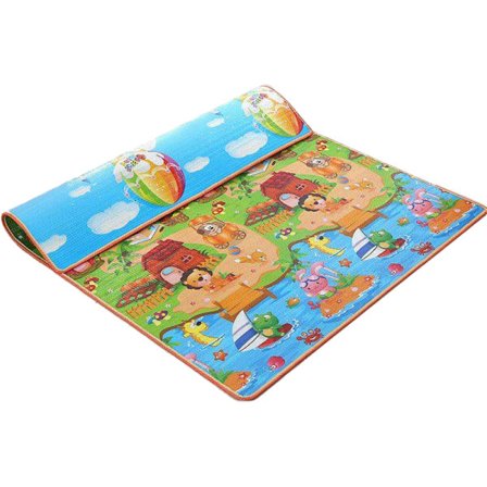 IC Baby, legemåtte Baby til gulv Baby Stor, plys overflade Foldbar, skridsikker 3