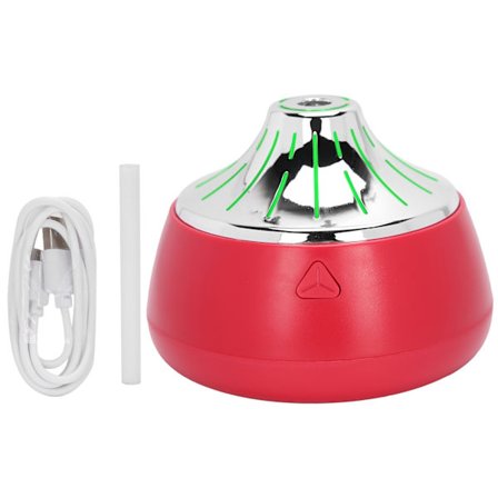200 ml USB Ilmankostutin Aromaterapiadiffuusori Mini Sumunvalmistaja Pöytävalolla Punainen Hopea