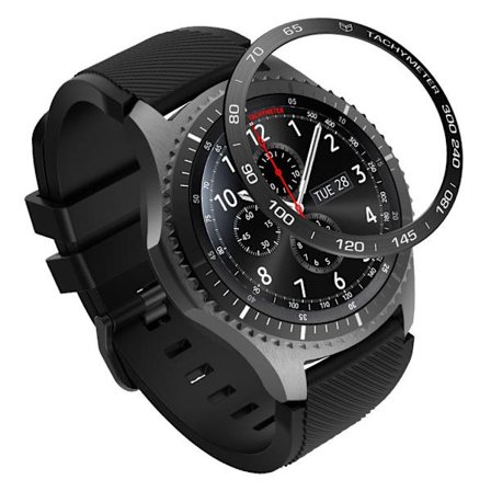 Samsung Gear S3 Frontier Stilfuldt Unik metal watch Ramme - Sort / Hvid