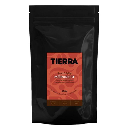 TIERRA VERDE Kaffe Mörkrost 500g - Lyreco - Kök och servering - Kaffe och te - Bryggkaffe