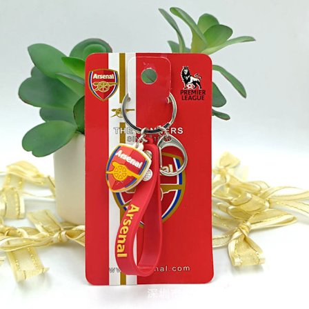 Mub- Fotbollsfans PVC Nyckelring C spänne rep Ball mark fläkt nyckelring Arsenal