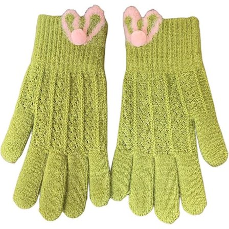 Strikkede handsker Vinter Fuld Finger Vante Tykke Varme Jule Touchscreen Handsker Til Kæreste