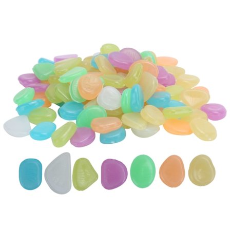 Selvlysende Steiner Plast Lysende Småstein Dekorative Småstein for Akvarium Hage Gangveier