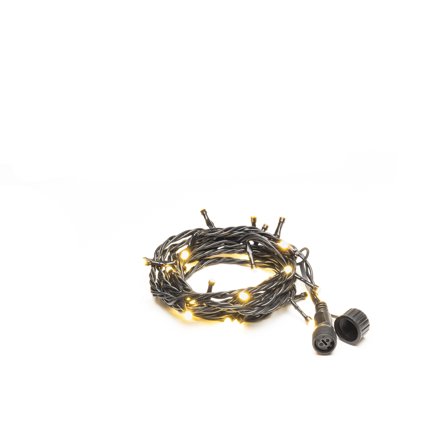 Konstsmide 4850-137 Lysslynge svart myk kabel, 50 frostede lysdioder Varm hvit, Belysning