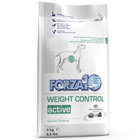 Forza10 Active Weight Control Cibo Secco Cani Adulti Sacco 4kg