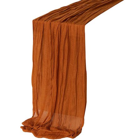 Spisebordsdekorasjon rust bordløper bryllupsdekorasjon bomullsgas gave bordløpere