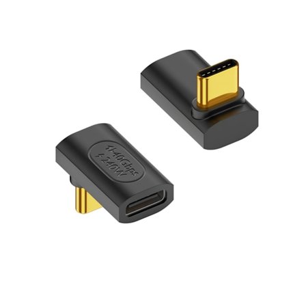 Höghastighets USB C hane till hona förlängningsadapterkontakt 240w höghastighetsladdning och 40 Gbps dataöverföring