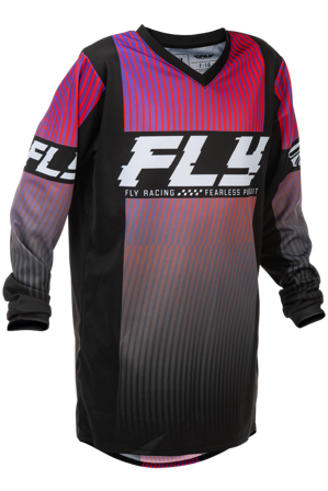 Bluză Motocross FLY Racing F-16 V26 Tineret negru/roșu/mov M