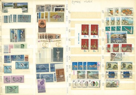 Cypern og tyrkisk Cypern - Dubletsamling i 1 kasse - Postfrisk