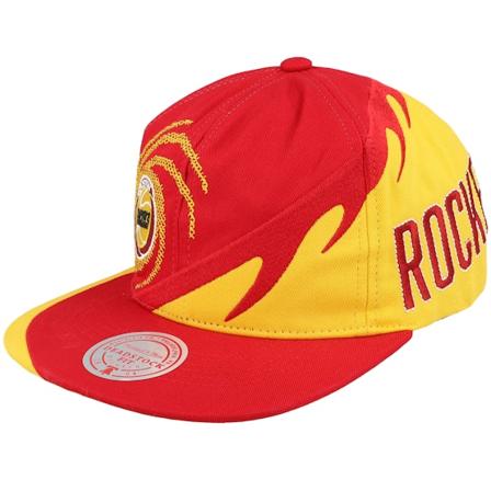 Mitchell & Ness - Houston Rockets Spiral Deadstock Red Snapback Snapback Red Cap - NBA @ Hatstore