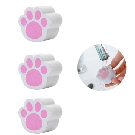 3 stk. Tegneserie katteklo skrubber visker avkalkning glassrenser børste rengjøringsverktøy for hjem bad vindu speil squeegee rekvisita