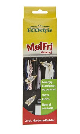 ECOstyle MølFri Klædemøl 2 stk, Tøj & Bolig, Skadedyrsbekæmpelse, Møl