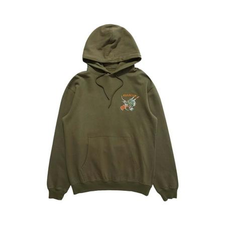 Maharishi, Maha Force Embroidered Hoodie Groen, Heren, Maat:L