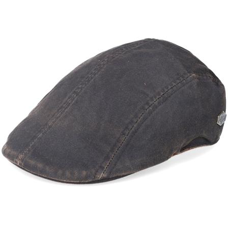 MJM Hats - Brun flatcap Caps - Jacky 100% Cotton Dark Brown Flat Cap @ Hatstore