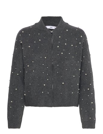 Mango | Knitted Jacket With Pearl Details | XS