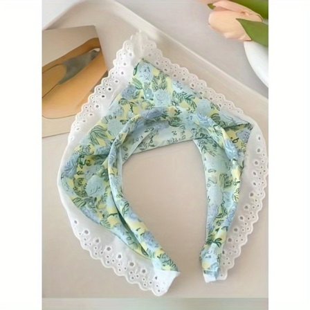 Efterår/Vinter Flæseblonde Trekantet Hovedtørklæde - Boheme-stil Hårpynt, Perfekt til Julegaver