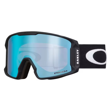 Sneeuwscooterbrillen Oakley Line Miner L Chex Zwart Band Blauw/Zwart