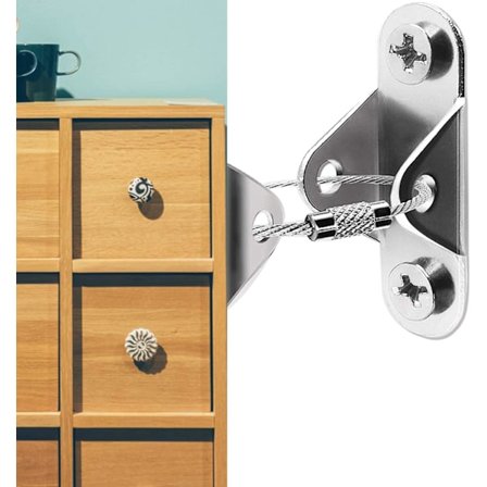 Säkerhetsremmar för möbler, tippskydd för möbler, 6-pack kraftiga säkerhetsväggankare kompatibla med spädbarn och husdjur, kompatibla med skåp, byrå