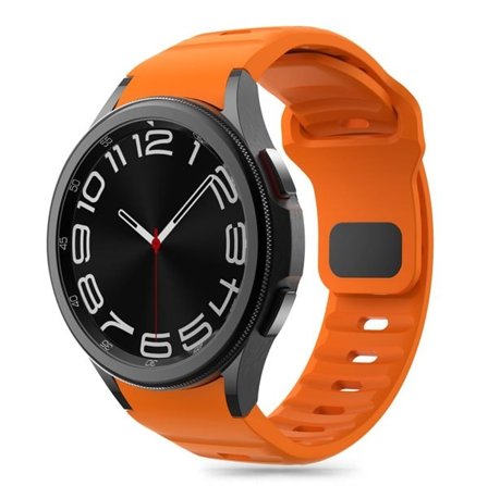 Tech-Protect Silikon Line Strap för Samsung Galaxy Watch 4 / 5 / 5 Pro / 6 / 7 / FE - Orange