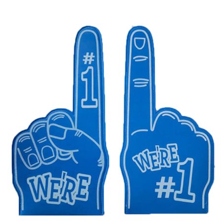 2 st Heja-Handskar med Segergest