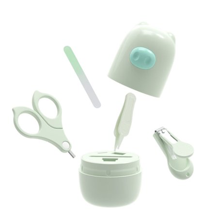 Baby nagelset, baby nagelvårdset med söt väska, baby nagelklipp