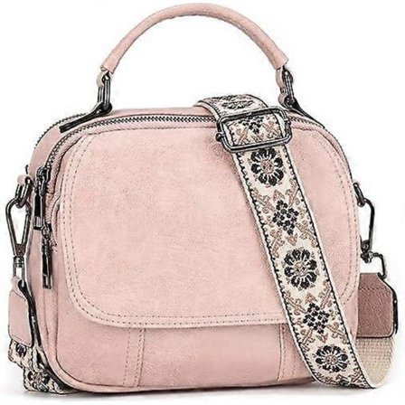 Skuldertasker til kvinder, små lædertasker til damer, skuldertaske med aftagelige remme