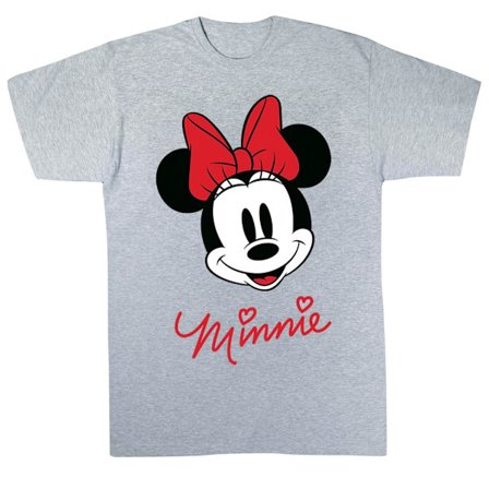 Disney Girls Minnie Mouse Face T-shirt 7-8 år Sports Grey