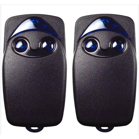 2 x Flo2r-s 433.92 MHz 2-Knaps Elektrisk Garageportsfjernbetjening Kompatibel med Nice Fjernbetjening til Garageport