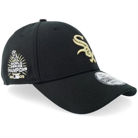New Era - MLB Black flexfit Czapka Z Daszkiem - Hatstore Exclusive x Chicago White Sox 39THIRTY Champions Black Flexift @ Hatstore
