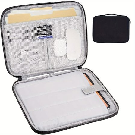 Tabletfutteral / iPad-veske Kompatibel med iPad, Kindle, Galaxy og Android-nettbrett, med håndtak og frontlomme