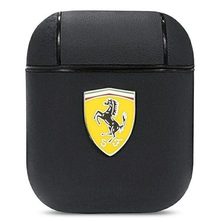 Ferrari FESA2LEBK AirPods-deksel svart/svart On Track Leather