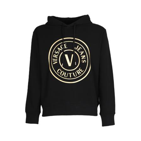 Versace Jeans Couture Hoodie with logo Sort, Herre