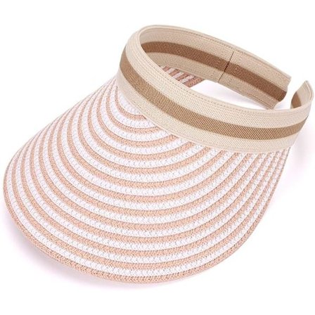 Sommerhat til kvinder Bredskygget Pink Stråhat Pink Stråhat