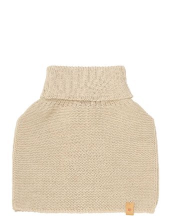 Neck Warmer Wool Knit Cream Huttelihut