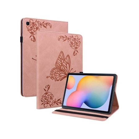 Samsung Galaxy Tab S6 Lite 10.4 2020 Sm P610/p615 Pink Butterfly Tablet Cover