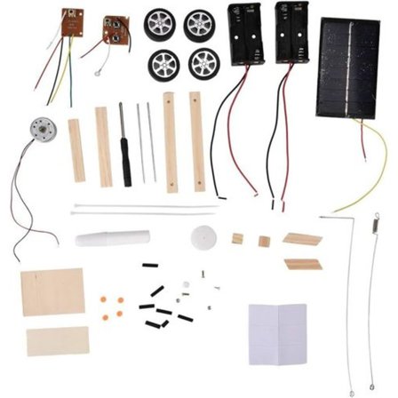 Modellset för bilar, gör-det-själv-monterad solcellsleksak med el