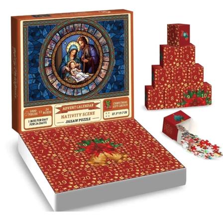 Jul adventskalenderpussel Intressant Fint pussel för välkomstfestival Jesus Style