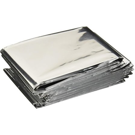 Førstehjelpsfilm Redningspledd, Stort Sølvisolerende Pledd for Nødsituasjoner og Overlevelse, 160 cm x 211 cm – 4 Ark