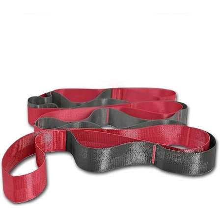 Yogastrap Stretchband för Fysioterapi Pilates Stretching Övningsband Icke-elastiskt Flera Slingor