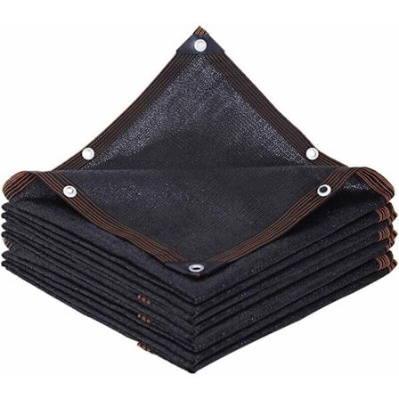 Skuggnät Markis 90% Skuggtyg Skuggskydd med Öglor för Utomhusbalkong Gård Pergola Växter Växthus Ladugård Trädgård Bil (2 x 2m)