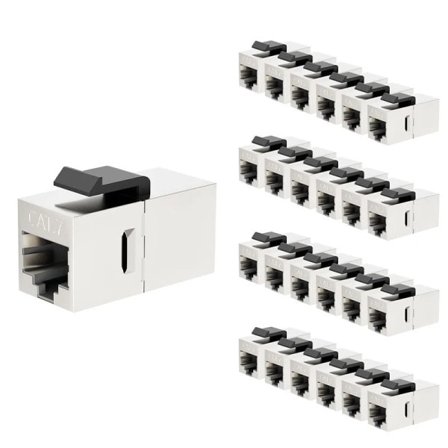 Koppling RJ45 Keystone Skärmad Koppling Skärmad hona till hona RJ45 Inline koppling Keystone Jack