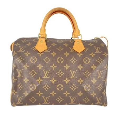 Louis Vuitton Vintage Pre-owned Speedy 30 Monogram Håndtaske Brun, Dame Vintage Tasker, Størrelse: ONE Size