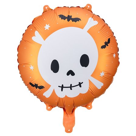 Boo Skalle Folieballong Rund 45cm - Partyninja.se