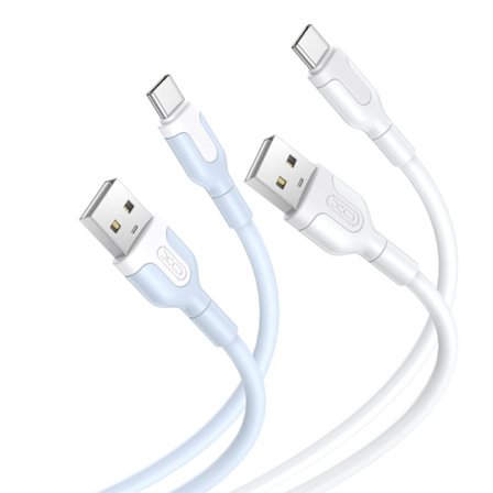 2-PACK USB-C Snabbladdning kabel för Samsung, Android, iPhone 1m