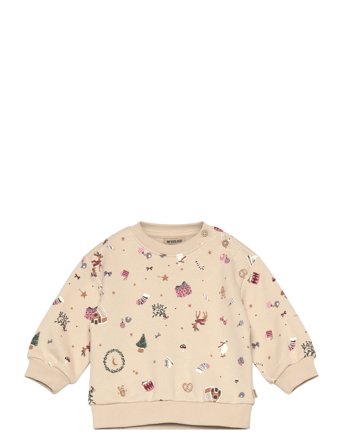 Wheat Sweatshirt L/S Elliot - Beige - 86