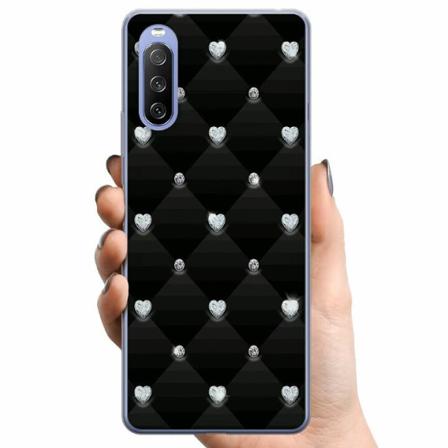 Sony Xperia 10 Iii Tpu Mobilskal Bling Heart