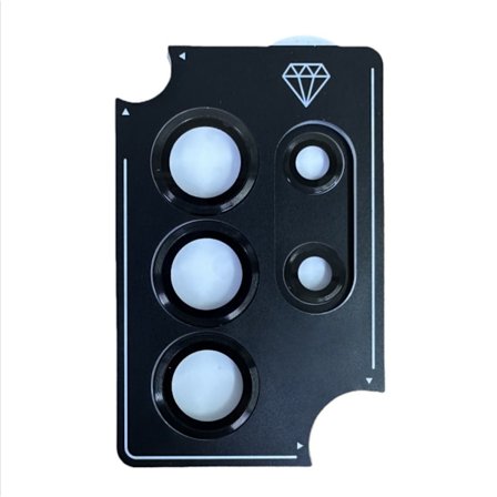 Titanium Black Eagle Eye linsebeskytter kompatibel med Samsung Galaxy S24 Plus - AR-forbedret, CD-tekstur